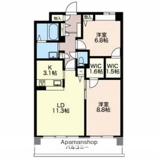 MAPLEⅠ【1階】の間取り