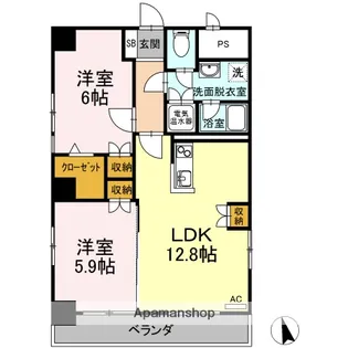 清和ビル【4階】の間取り
