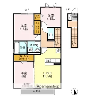 グランドゥール アビテ【2階】の間取り