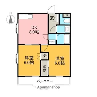 アメニティ富士【1階】の間取り