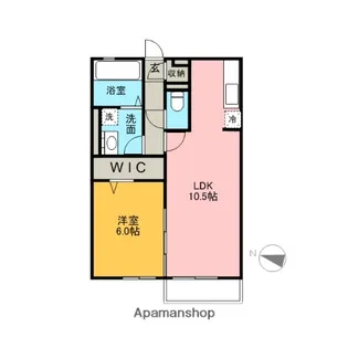 ブランフルール【2階】の間取り