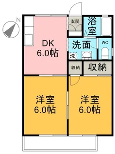 フローラフジA【203号室】の間取り