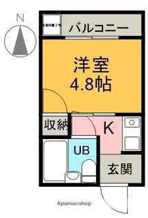 ピーコックマンション【406号室】の間取り