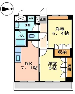 ハイツ・サンドヒルズ【1階】の間取り