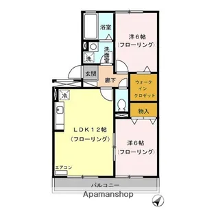 トリヴァンベールB【2階】の間取り