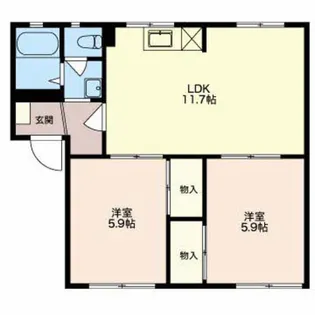 フレグランス50【A101号室】の間取り