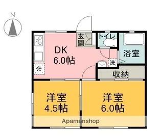 NOIR JUBEI【101号室】の間取り