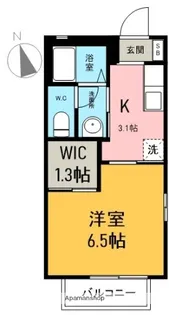 グリーンコーポC【203号室】の間取り