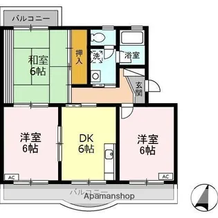 コーポラス望月【2階】の間取り