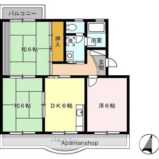 コーポラス望月【2階】の間取り