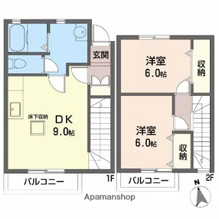 エスペランス【108号室】の間取り