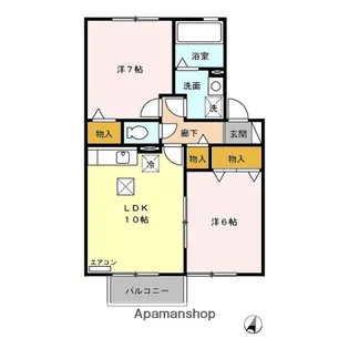 セジュール杉本B【103号室】の間取り