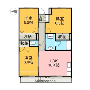 コンフォールヴィラ【3階】の間取り