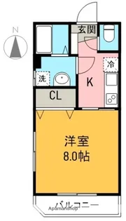 ソレイユフジ【201号室】の間取り