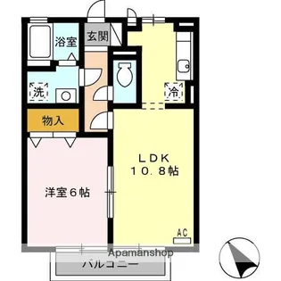 ソレイユ 長沢 Ⅰ【2階】の間取り