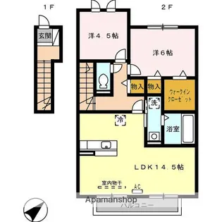 ヴィラージュ【2階】の間取り