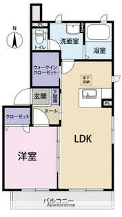 クレセオ ヴェントー【1階】の間取り