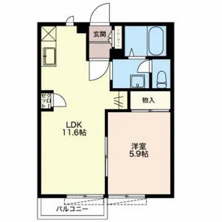 リベールA【1階】の間取り