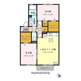 セゾン桜【1階】の間取り