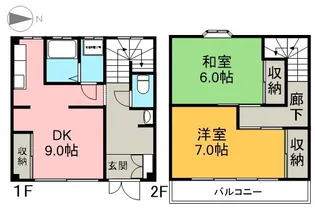 コーポラス吉田【B号室】の間取り