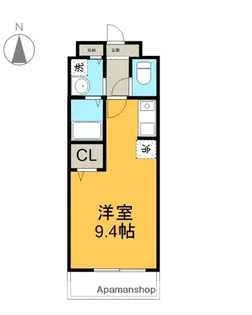 グロワールA【103号室】の間取り