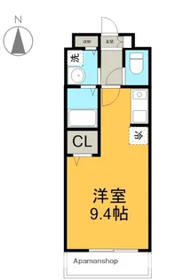 グロワールA【106号室】の間取り