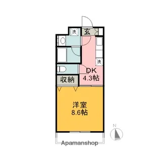 サニーヒル【106号室】の間取り
