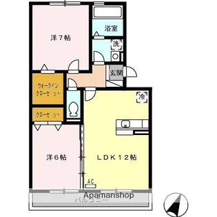 ノースエクレール【3階】の間取り
