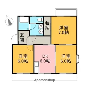 ソルトリバーパレス【301号室】の間取り
