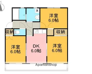 ヴィラ・YOUコート【A304号室】の間取り