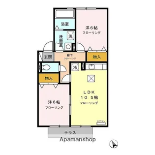 ソシア宮島【1階】の間取り