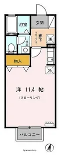 アムールUNION【101号室】の間取り