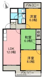 グレイス参番館【103号室】の間取り