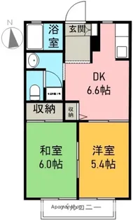 グリーンヒルU A【202号室】の間取り