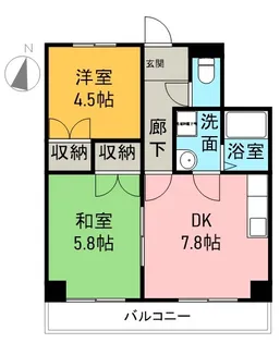 メゾン吉崎【502号室】の間取り