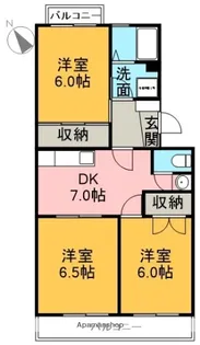 コンフォートメゾン【102号室】の間取り