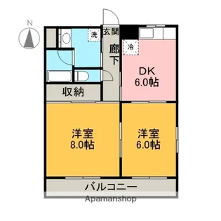 エレガントライフ2【201号室】の間取り