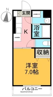 シャン・デュ・クール【1階】の間取り