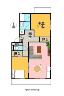 GRACE西小泉【101号室】の間取り