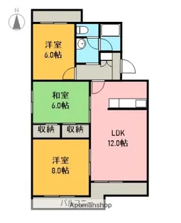 ペイザージュ【302号室】の間取り