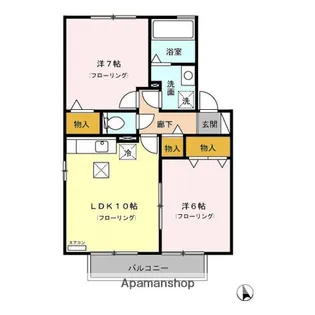 グランメール【1階】の間取り