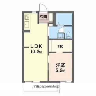 ディアスあかいけ【1階】の間取り