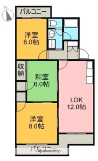 グレイス六番館【1階】の間取り