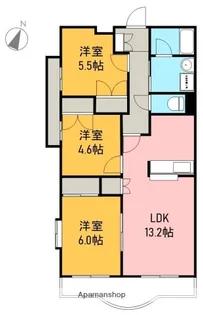 サン・フレア・ベル貫井【103号室】の間取り