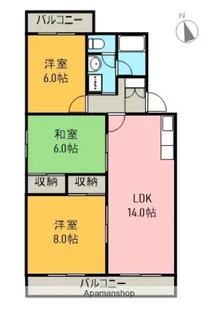 グレイス五番館【1階】の間取り