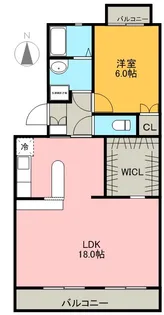 KANDAスリーナイン【406号室】の間取り