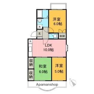コンフォール佐野【201号室】の間取り