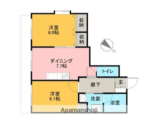 すずの杜【3階】の間取り