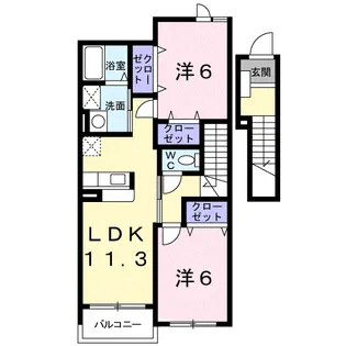 ベル・アンジュ【2階】の間取り