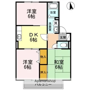 ソシアコズエ【202号室】の間取り